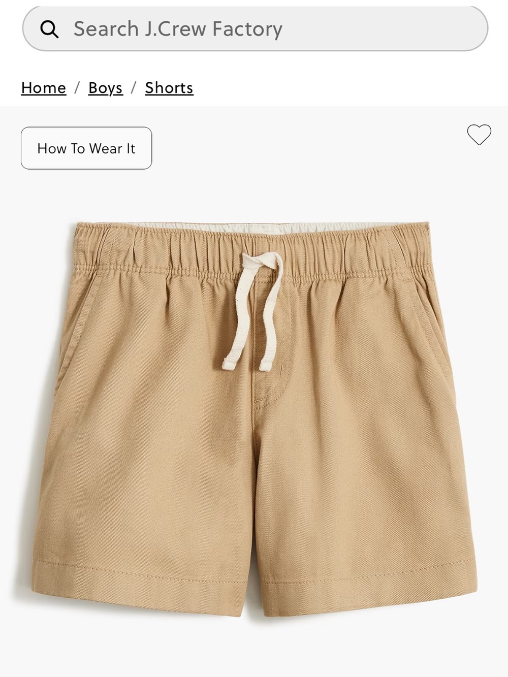 Crewcuts Kids' Drawstring Cotton Shorts Bundle (3 pair)